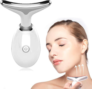 Beauty Facial Massager, 7 Color Wavy Acne Beauty Microcurrent Facial Device Skin Firming for Face Neck Beauty Device, Glow Market