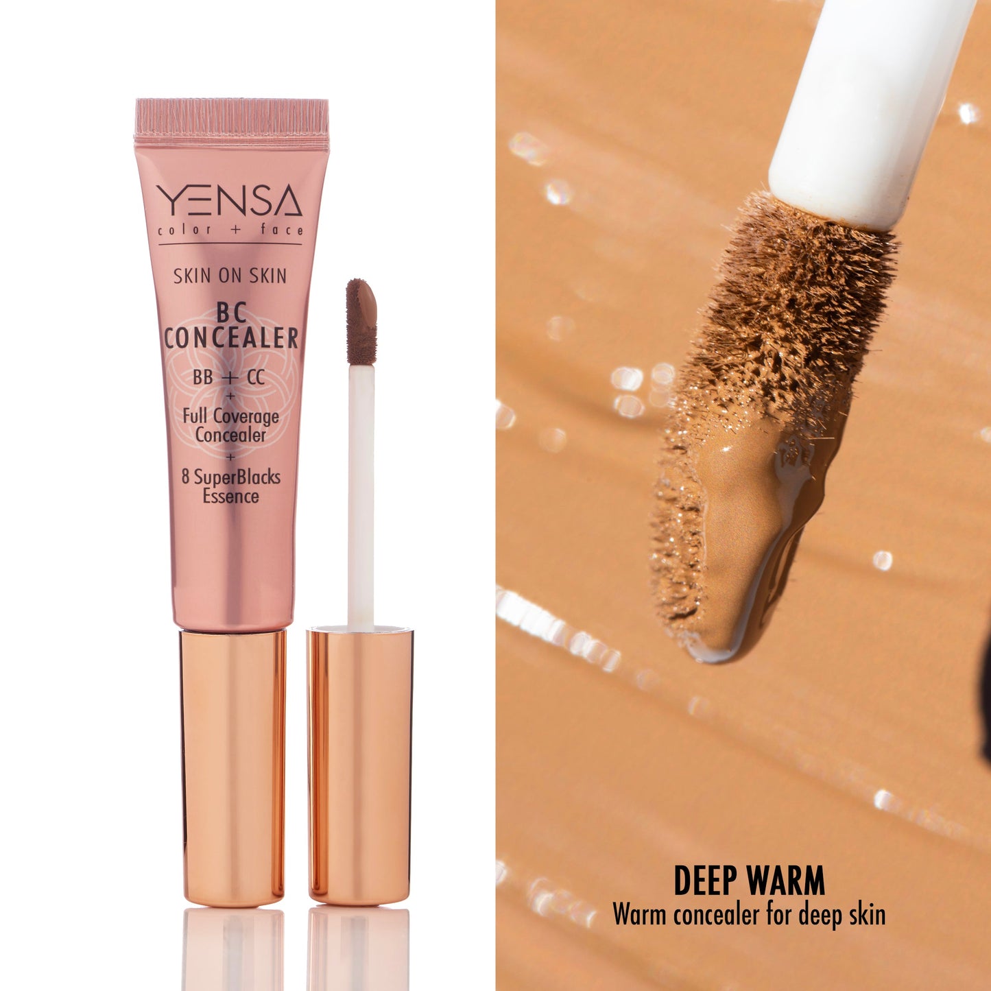 Skin-On-Skin BB + CC Full Coverage Hyaluronic Serum Concealer