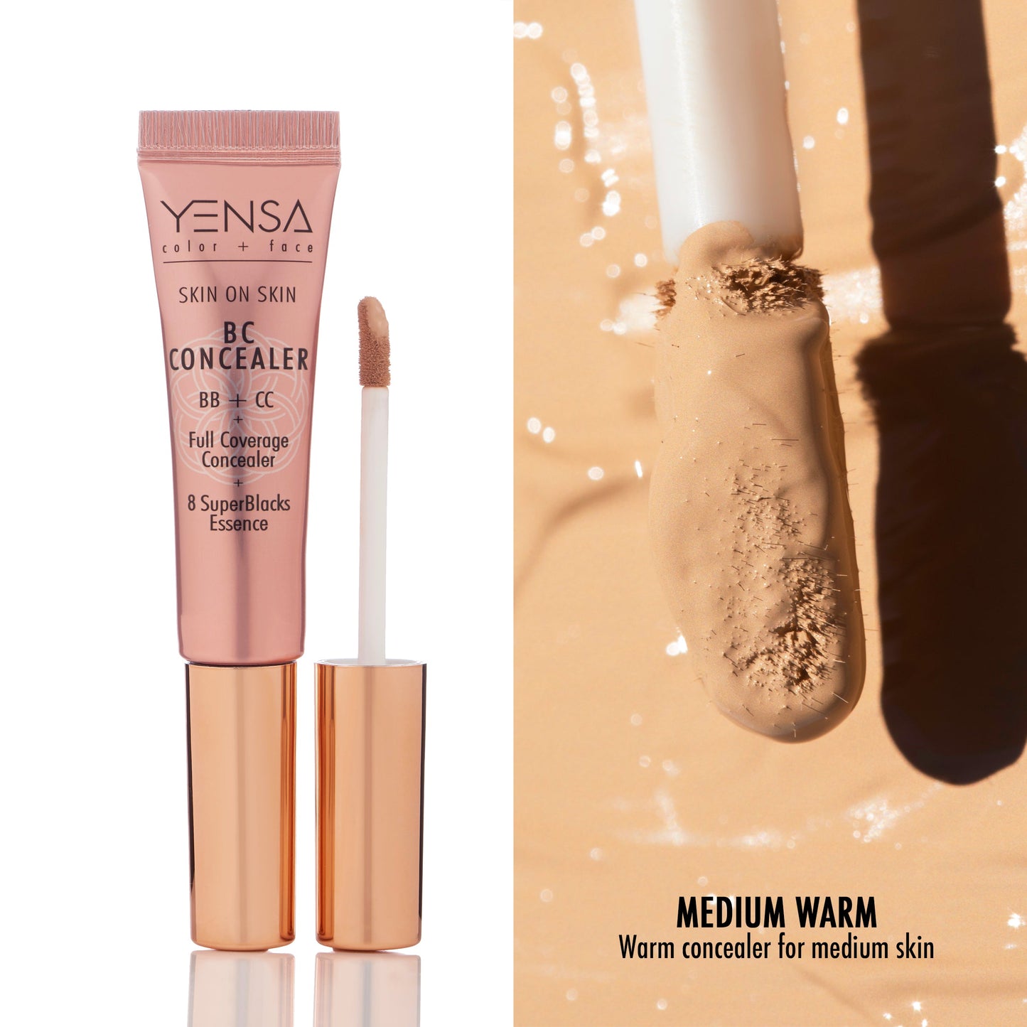 Skin-On-Skin BB + CC Full Coverage Hyaluronic Serum Concealer