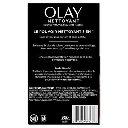 Daily Facials, Daily Clean Makeup Removing Facial Cleansing Wipes, 5-In-1 Water Activated Cloths, Exfoliates, Tones and Hydrates Skin, 66 Count