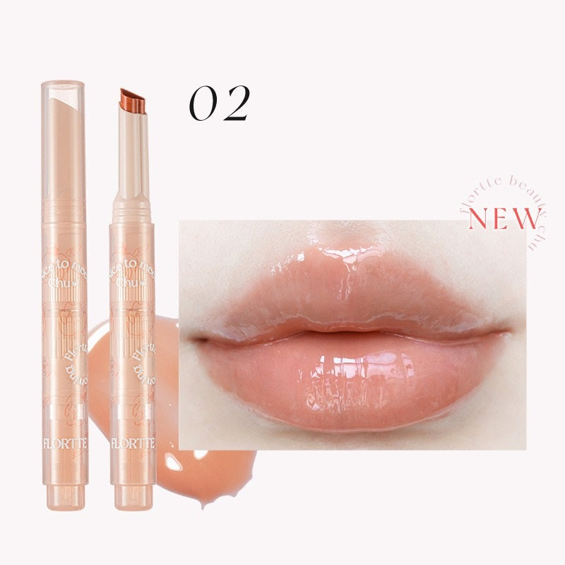 FLORTTE First Kiss Love Stick Lipstick Pen with Mirror Glow Market