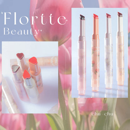 FLORTTE First Kiss Love Stick Lipstick Pen with Mirror Glow Market