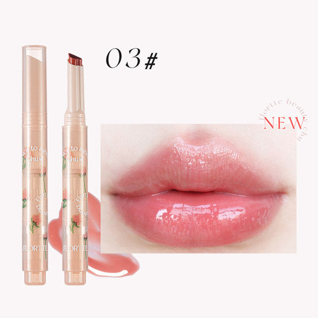 FLORTTE First Kiss Love Stick Lipstick Pen with Mirror Glow Market