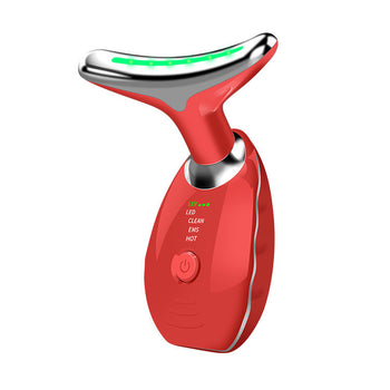 Beauty Facial Massager, 7 Color Wavy Acne Beauty Microcurrent Facial Device Skin Firming for Face Neck Beauty Device, Glow Market